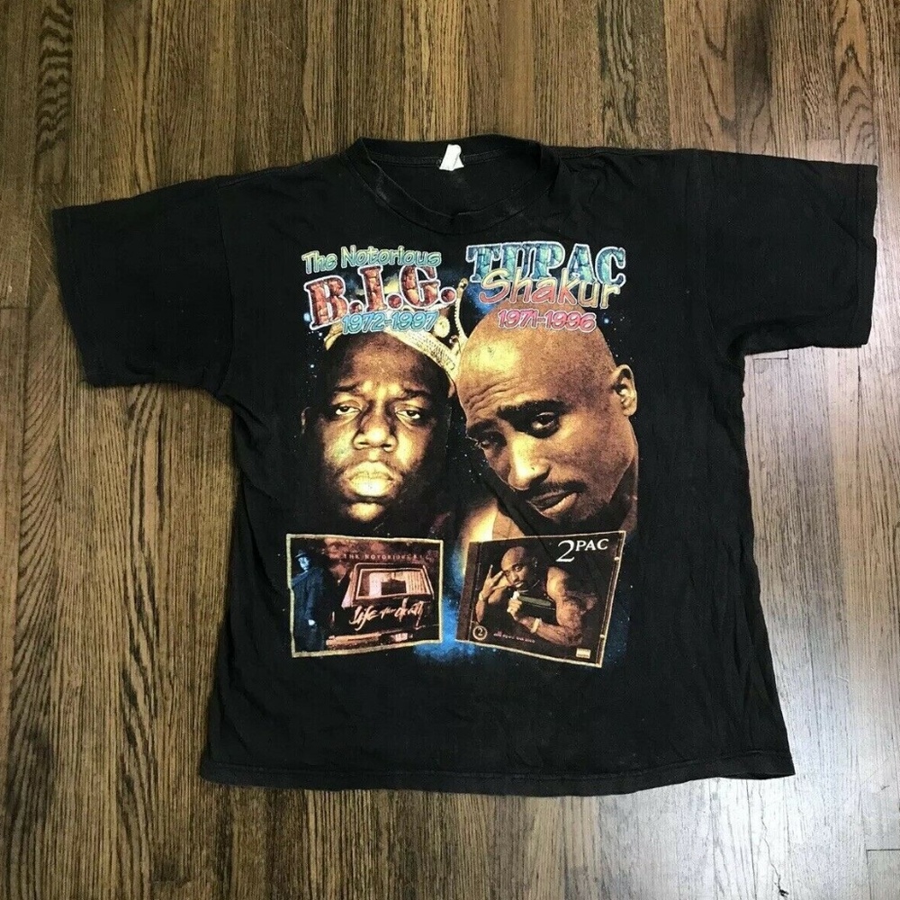 Vintage Tupac 2Pac Biggie Smalls The Notorious B.I